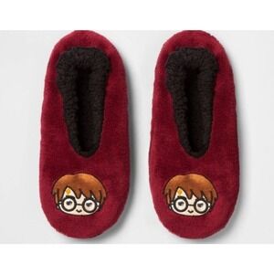 HARRY POTTER Red‎ Size S/M 4-7 Unisex Slippers New